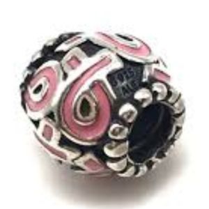 Pandora Pink Cancer Awareness Bracelet Bead